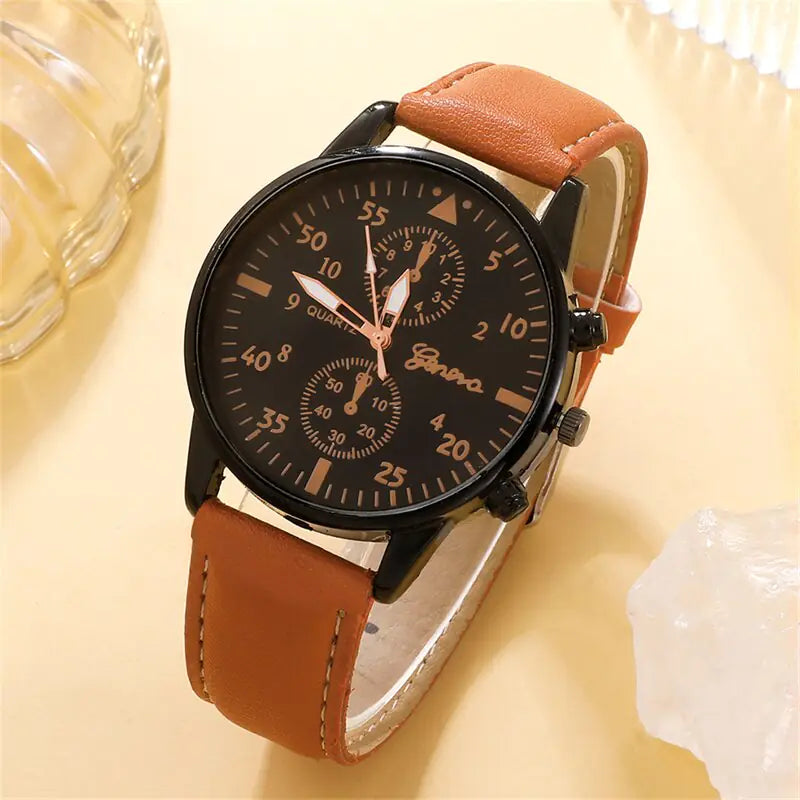 New Men's Watch Luxury Bracelet Set - Luminous Bear Shop