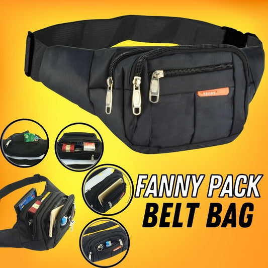 Waist Bag Fanny Pack For Men Women Hip Belt Bum Pouch Sport Travel Purse Unisex - Luminous Bear